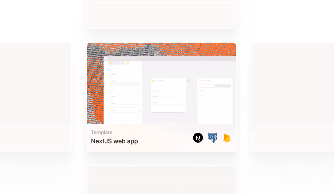 Template gallery, including a React Native app template with web and mobile support